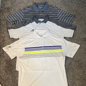 3 Men’s Golf Polo Shirts Set